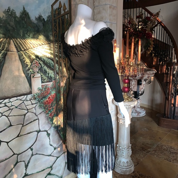 Vintage Cache Fringed Skirt - Picture 7 of 9